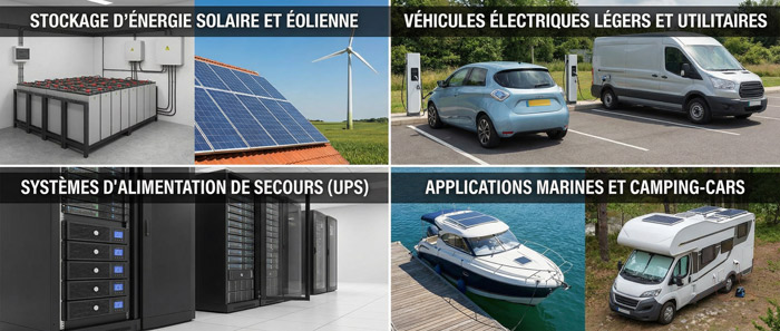 Applications des batteries LiFePO4