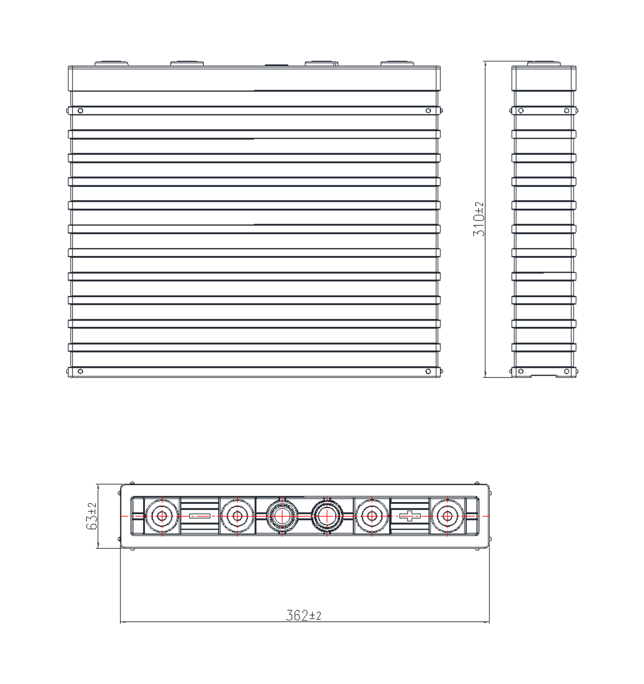 Cellules LiFePO4 GBS 3,2 V 300 ah