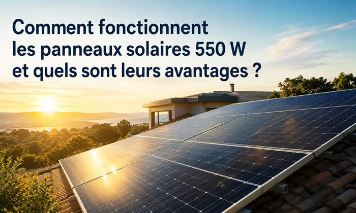 Comment fonctionnent les panneaux solaire 550w et quels sont leurs avantages ?