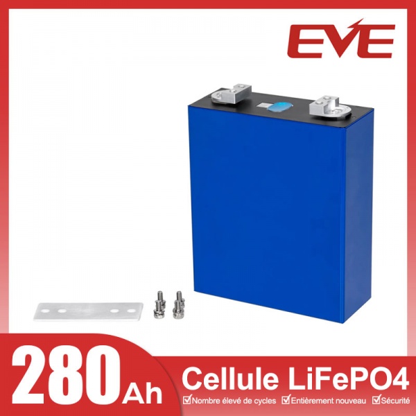 Cellules LiFePO4 EVE LF280K V3 3,2 V 280 Ah