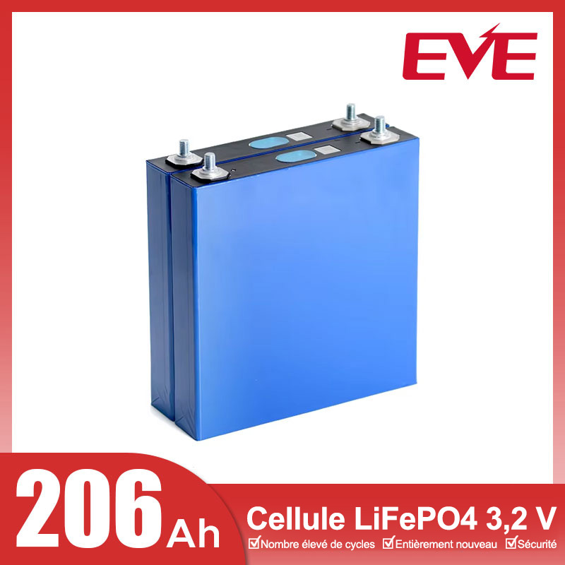 Cellules LiFePO4 EVE LF206 206Ah 3,2V