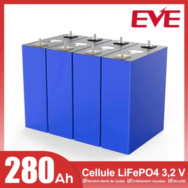 Cellules LiFePO4 EVE LF280K 280Ah 3,2V