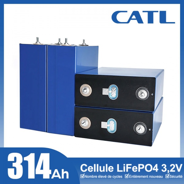 Cellule LiFePO4 CATL 3,2 V 314 Ah