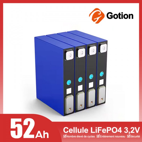 Cellule batterie LiFePO4 Gotion 3,2 V 52 Ah