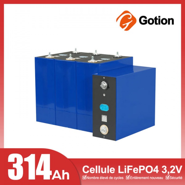 Cellule batterie LiFePO4 Gotion 3,2 V 314 Ah