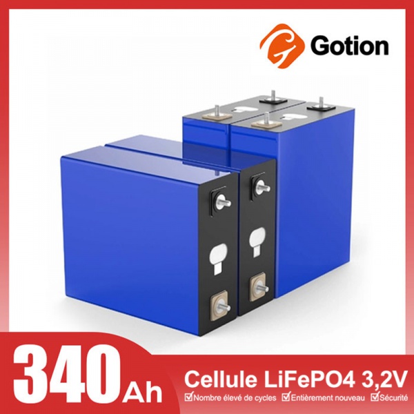 Cellule batterie LiFePO4 Gotion 3,2 V 340 Ah