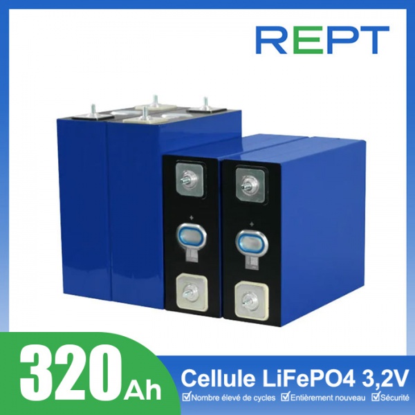 Cellule LiFePO4 REPT 3,2 V 320 Ah