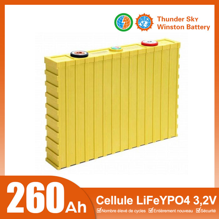 Cellule Winston LiFeYPO4 TSWB-LYP260AHA 3,2 V 260 Ah