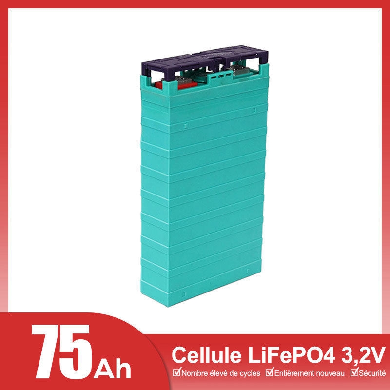 Cellules LiFePO4 GBS 3,2 V 75 Ah prismatiques