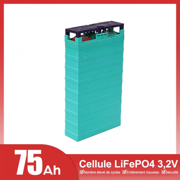 Cellules LiFePO4 GBS 3,2 V 75 Ah prismatiques