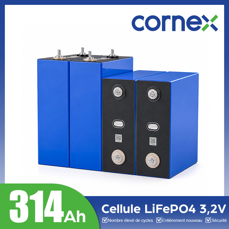 Cellules prismatiques LiFePO4 CORNEX de grade A 314 Ah 3,2 V