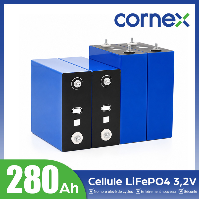 Cellule prismatique LiFePO4 CORNEX 280 Ah 3,2 V