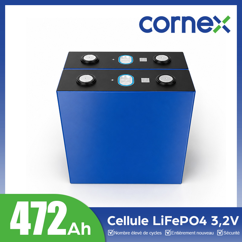 Cellule prismatique LiFePO4 CORNEX 472 Ah 3,2 V